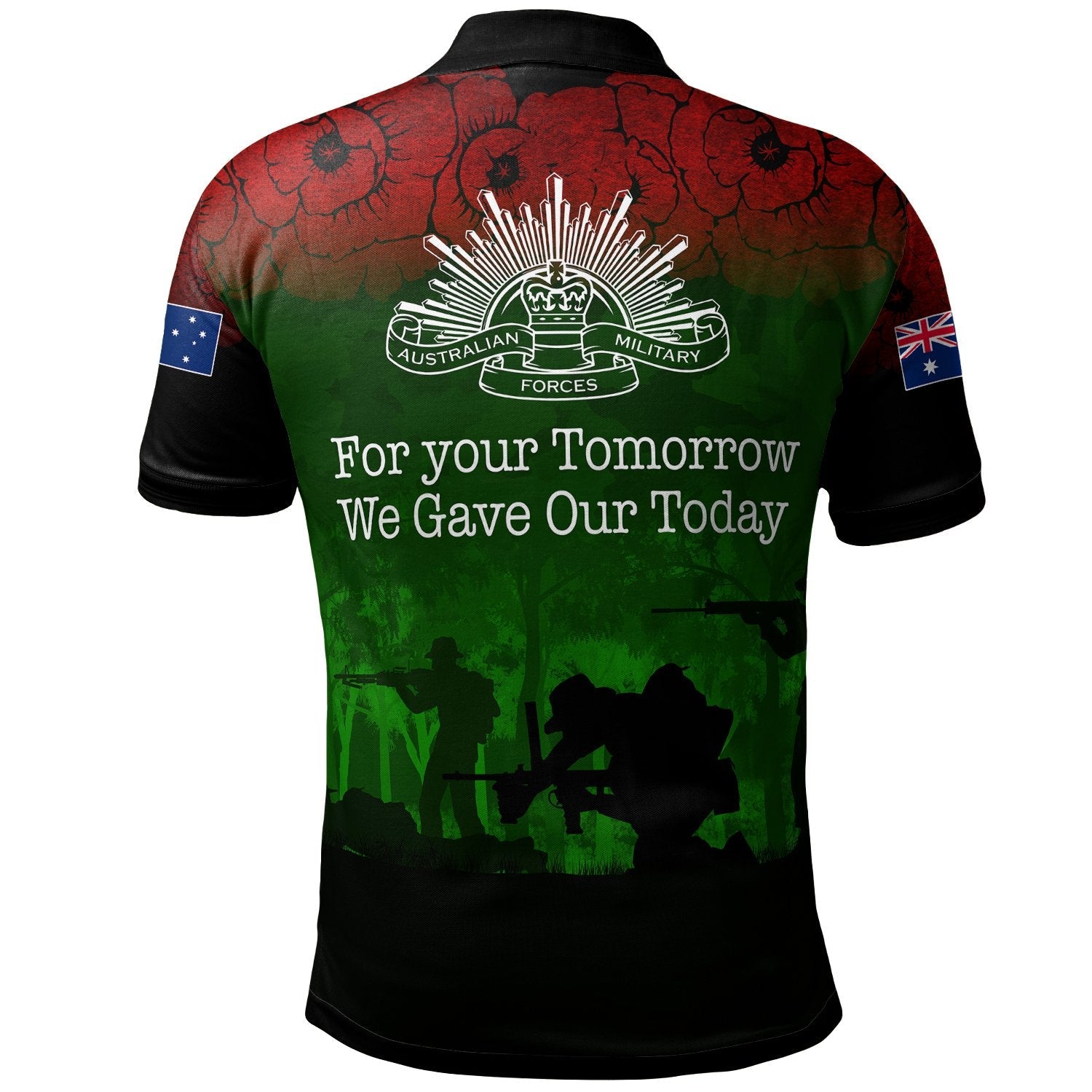 ANZAC Polo Shirt - Australia ANZAC Day - Vibe Hoodie Shop