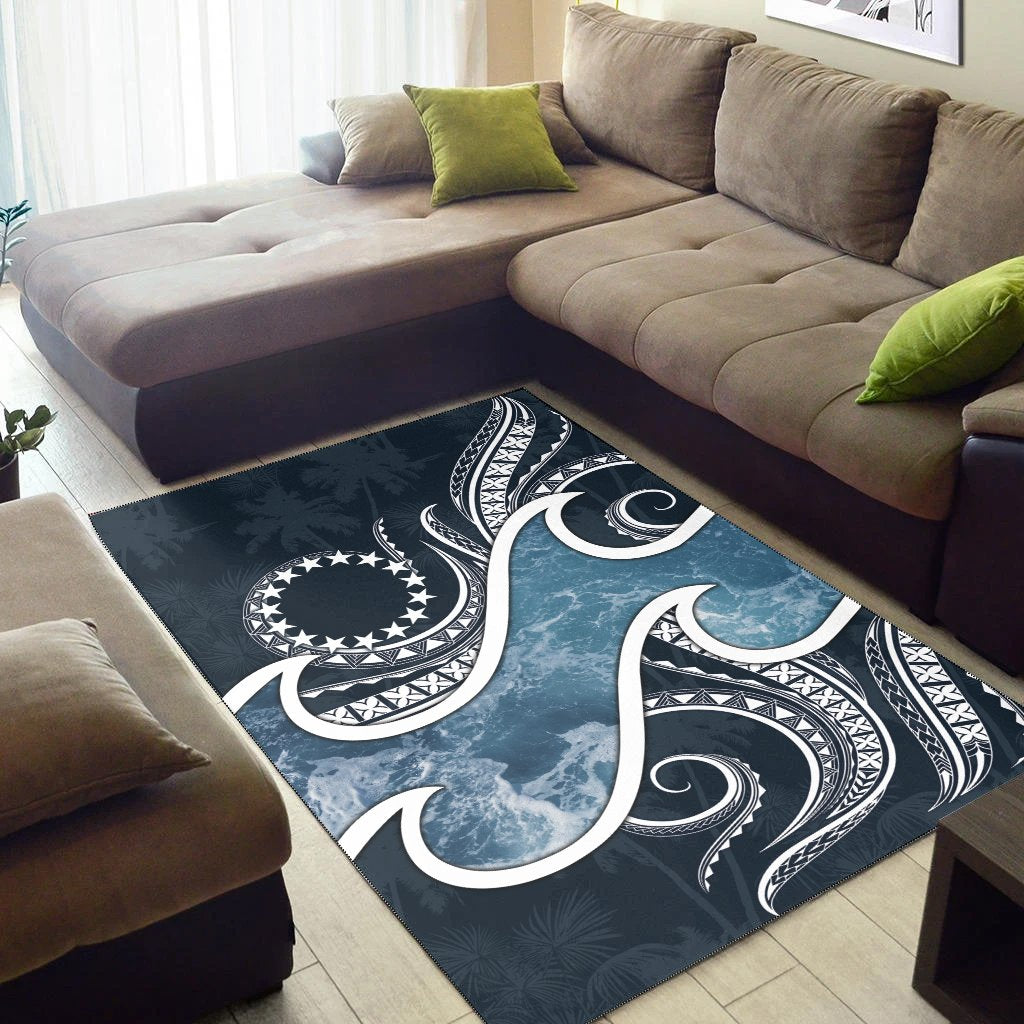 Cook Islands Polynesian Area Rug - Ocean Style - Vibe Hoodie Shop