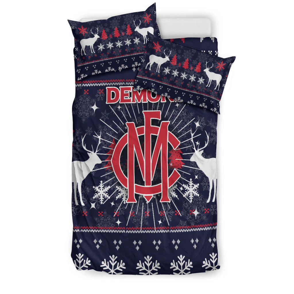Demons Bedding Set - Christmas Ugly Style - - Vibe Hoodie Shop