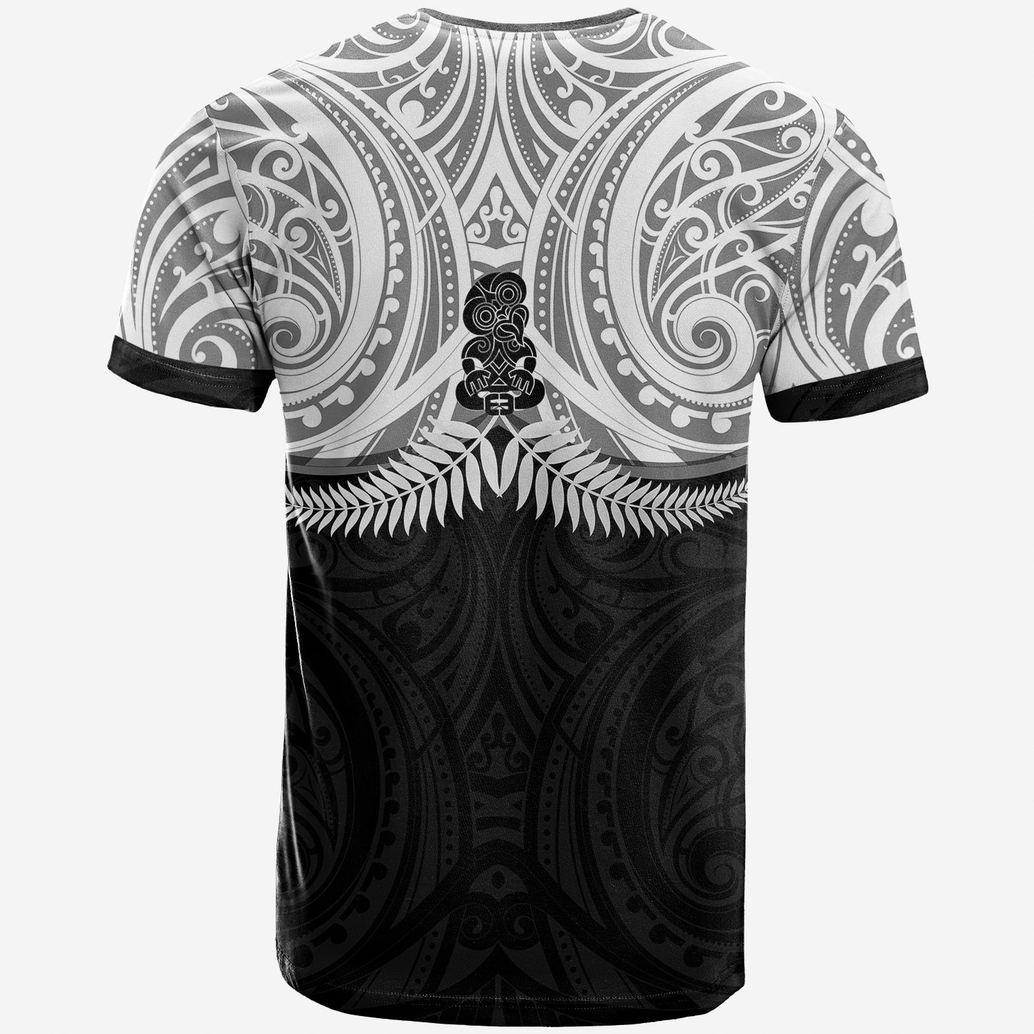 New Zealand T shirt - Maori Silver Fern - LT20 - Vibe Hoodie Shop