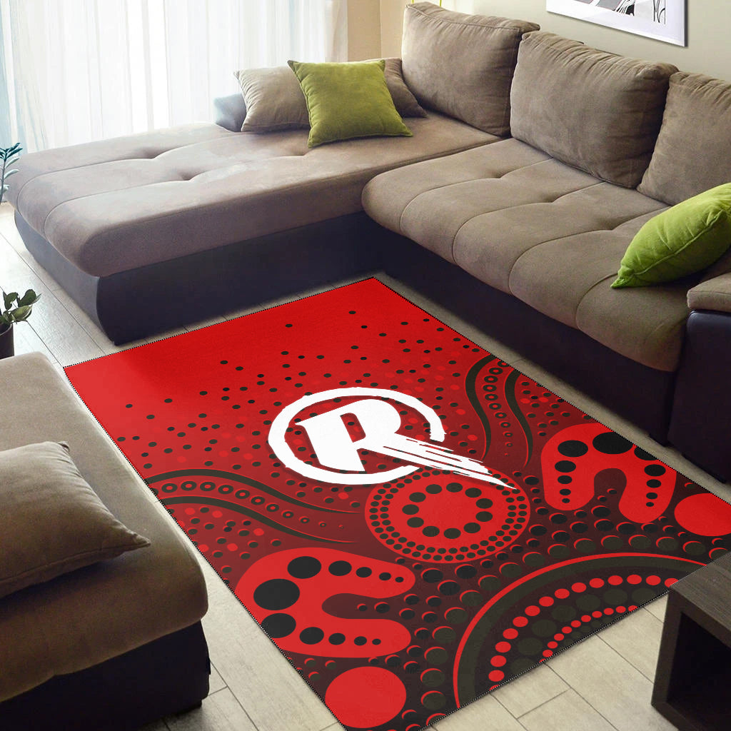 Melbourne Renegades Area Rug - Aboriginal Style Of Dot - - Vibe Hoodie Shop