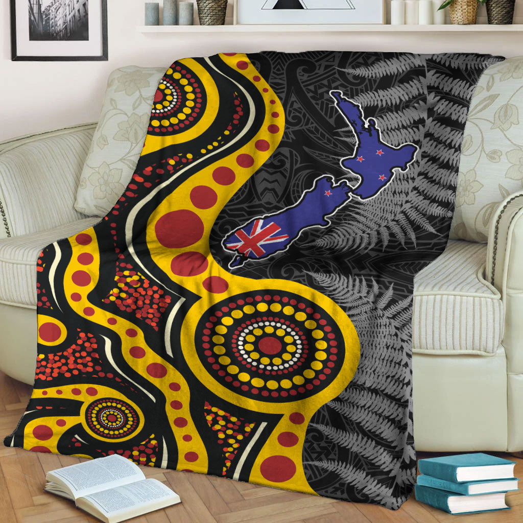 New Zealand Maori Combine Australia Aboriginal Blanket - - Vibe Hoodie Shop