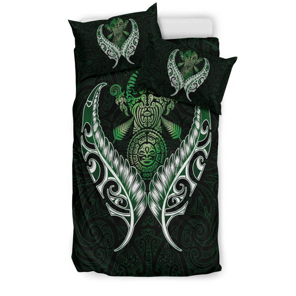 New Zealand Silver Fern Bedding Set Green - - Vibe Hoodie Shop