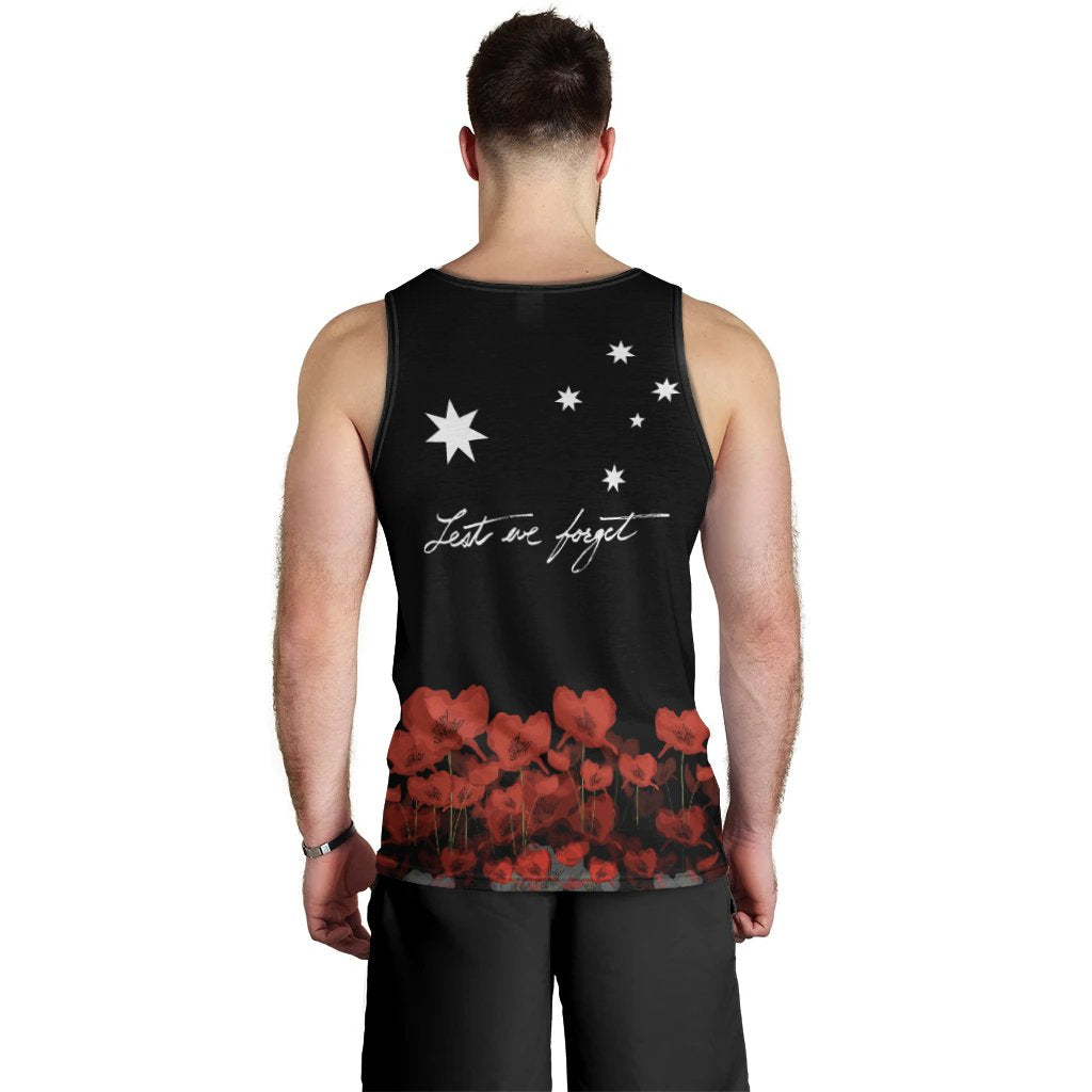 ANZAC Day Men's Tank Top - Remember Them - Vibe Hoodie Shop