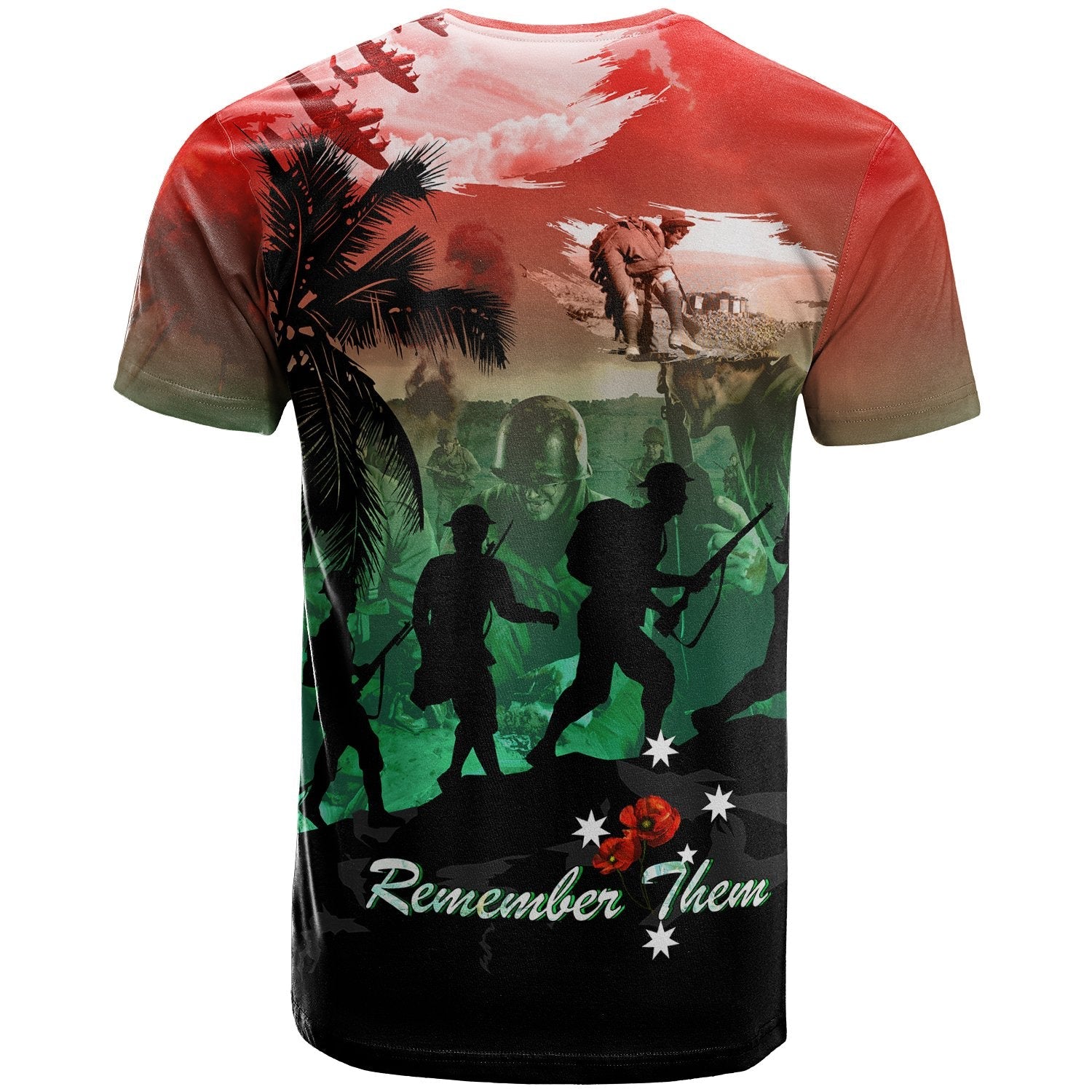 ANZAC T shirt - They Gave Their Today For Your Tomorrow - Vibe Hoodie Shop