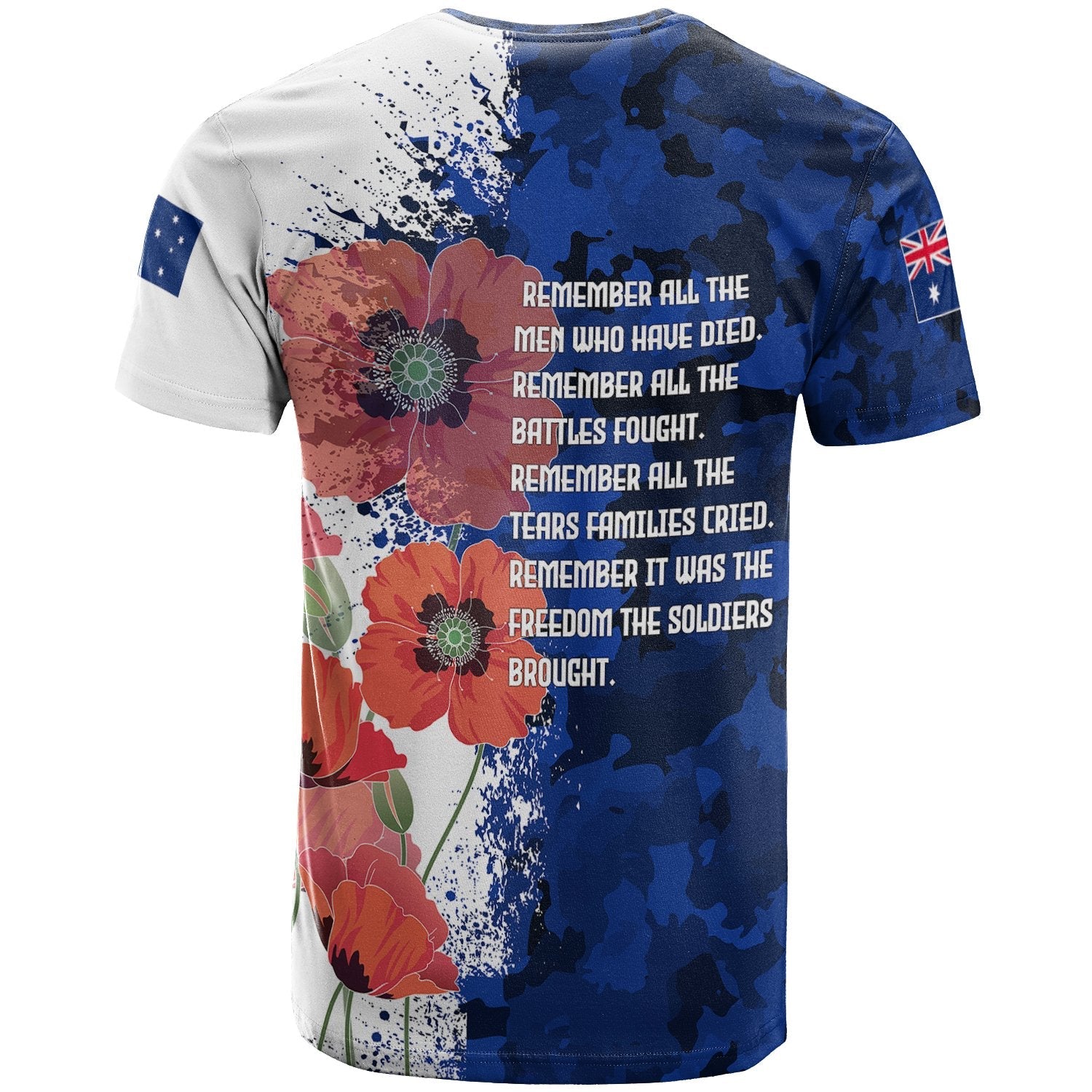 Custom ANZAC T shirt - ANZAC Day 2021 - Vibe Hoodie Shop