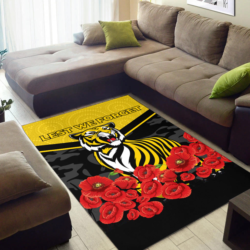 Richmond ANZAC Day Indigenous Art Area Rug - - Vibe Hoodie Shop