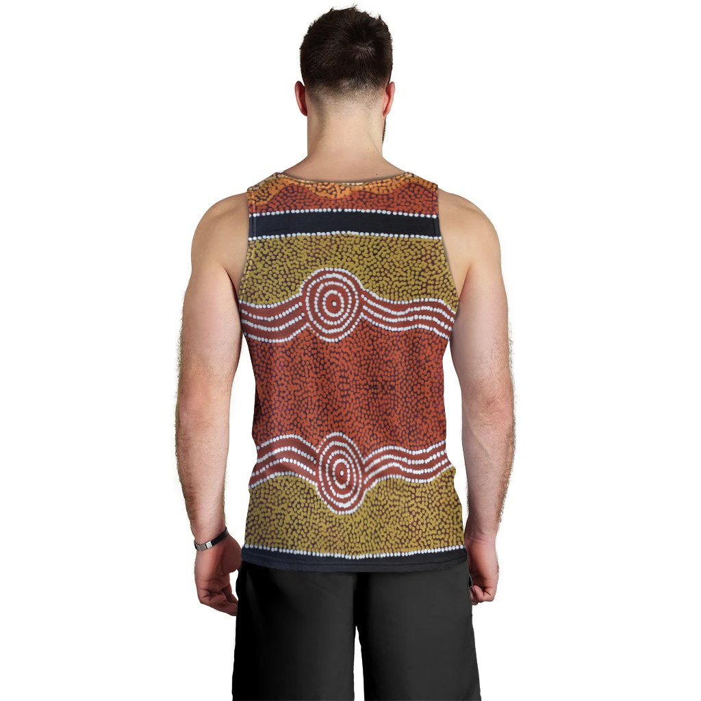 Men Tank - Aboriginal Dot Style - Vibe Hoodie Shop