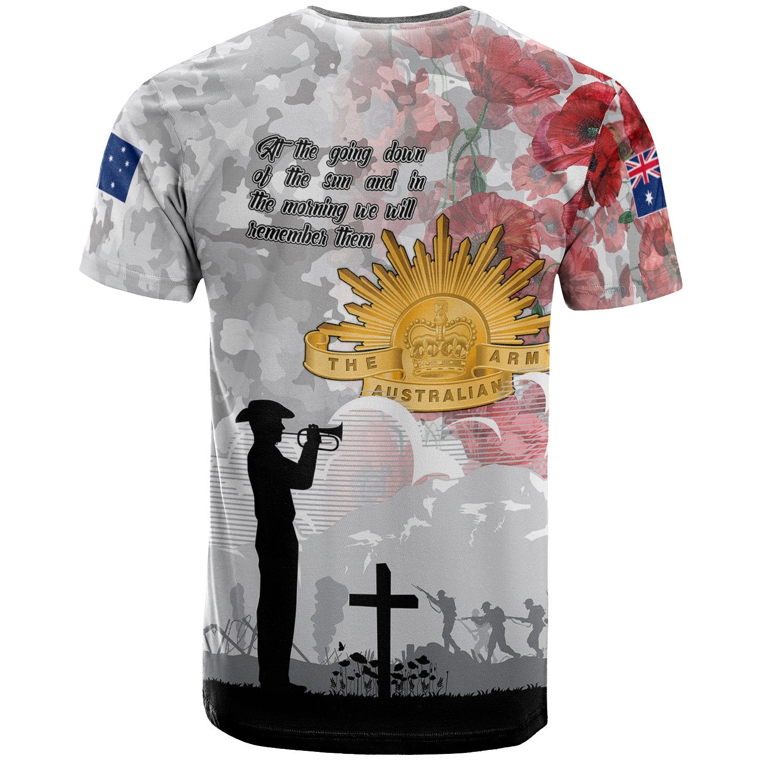 ANZAC T shirt - We Will Remember Them - Vibe Hoodie Shop