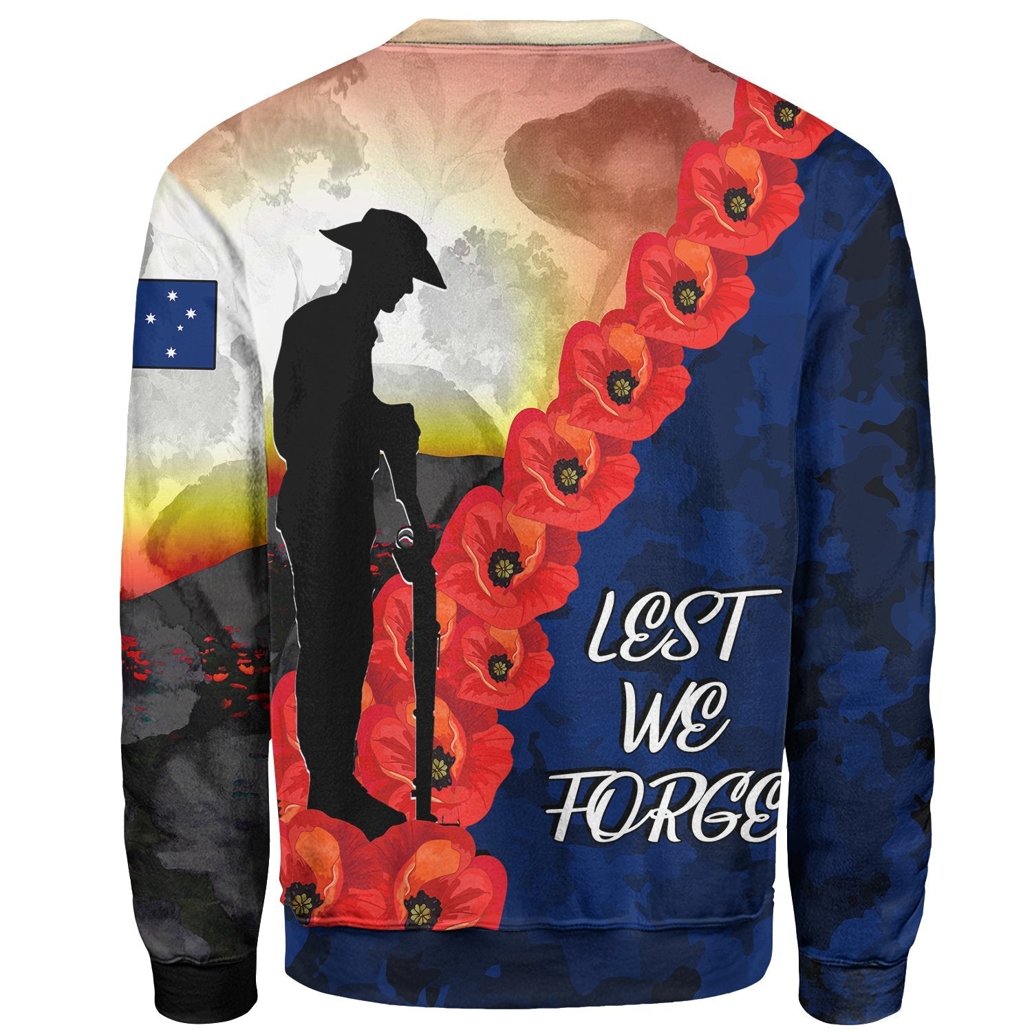ANZAC Lest We Forget Sweatshirts - All Gave Some, Some Gave All - - Vibe Hoodie Shop