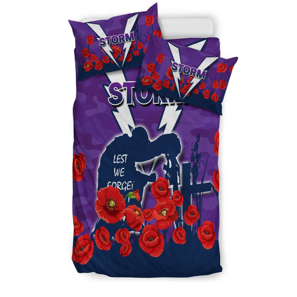 Melbourne Storm ANZAC Day Camo Bedding Set - - Vibe Hoodie Shop