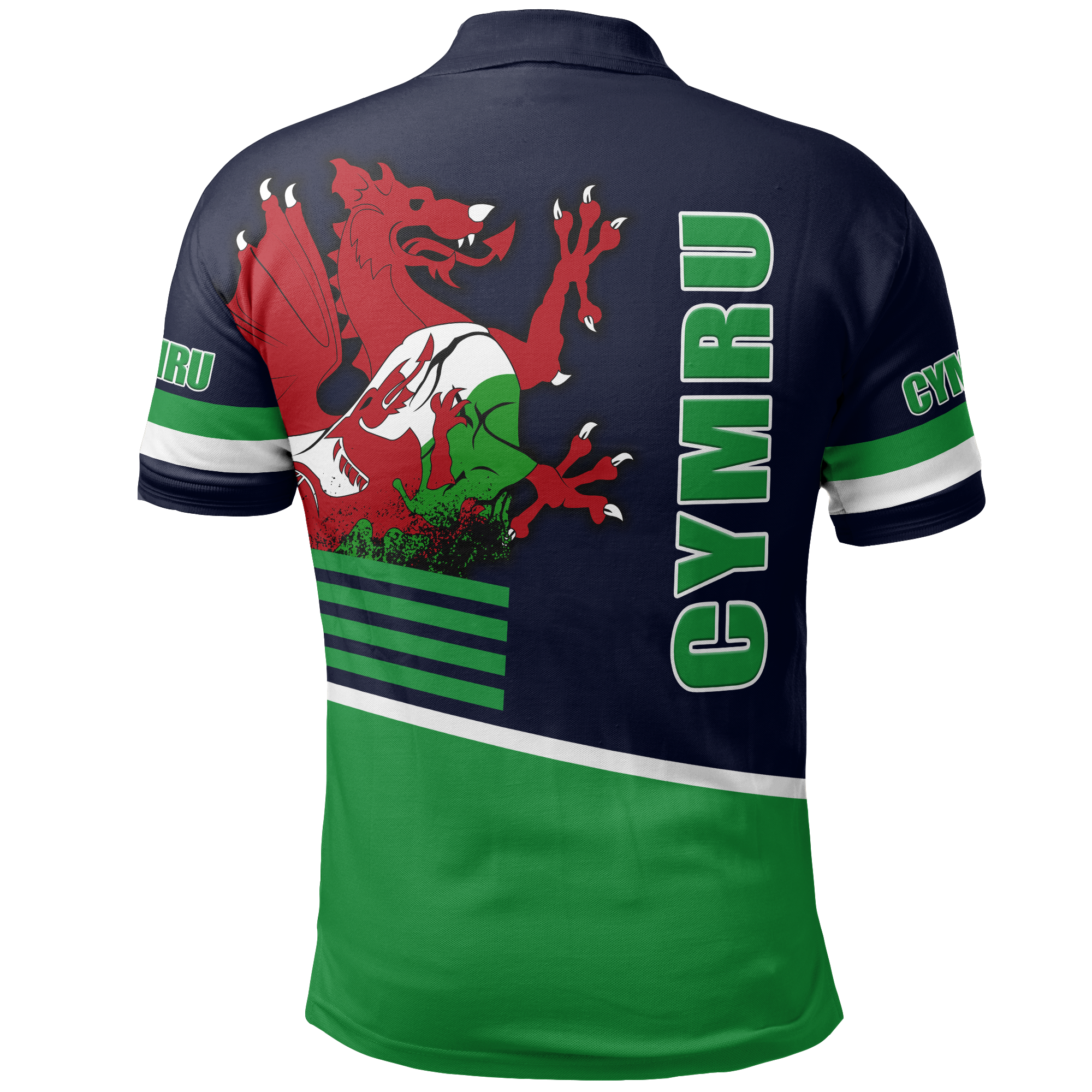 Wales Polo Shirt - Great Dragon Style - Vibe Hoodie Shop