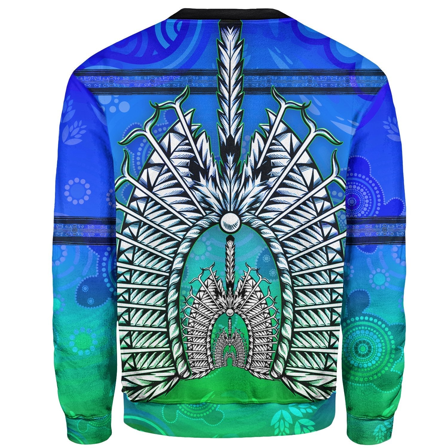 Sweater - Turtle Background With Dhari Mask - Vibe Hoodie Shop