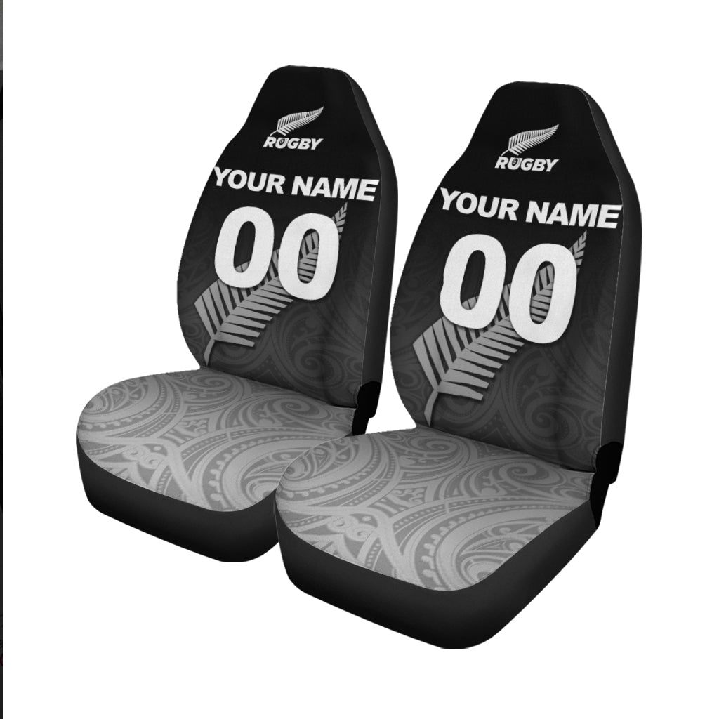 (Custom Personalised) New Zealand Rugby Car Seat Covers - Maori Tribal - - Vibe Hoodie Shop