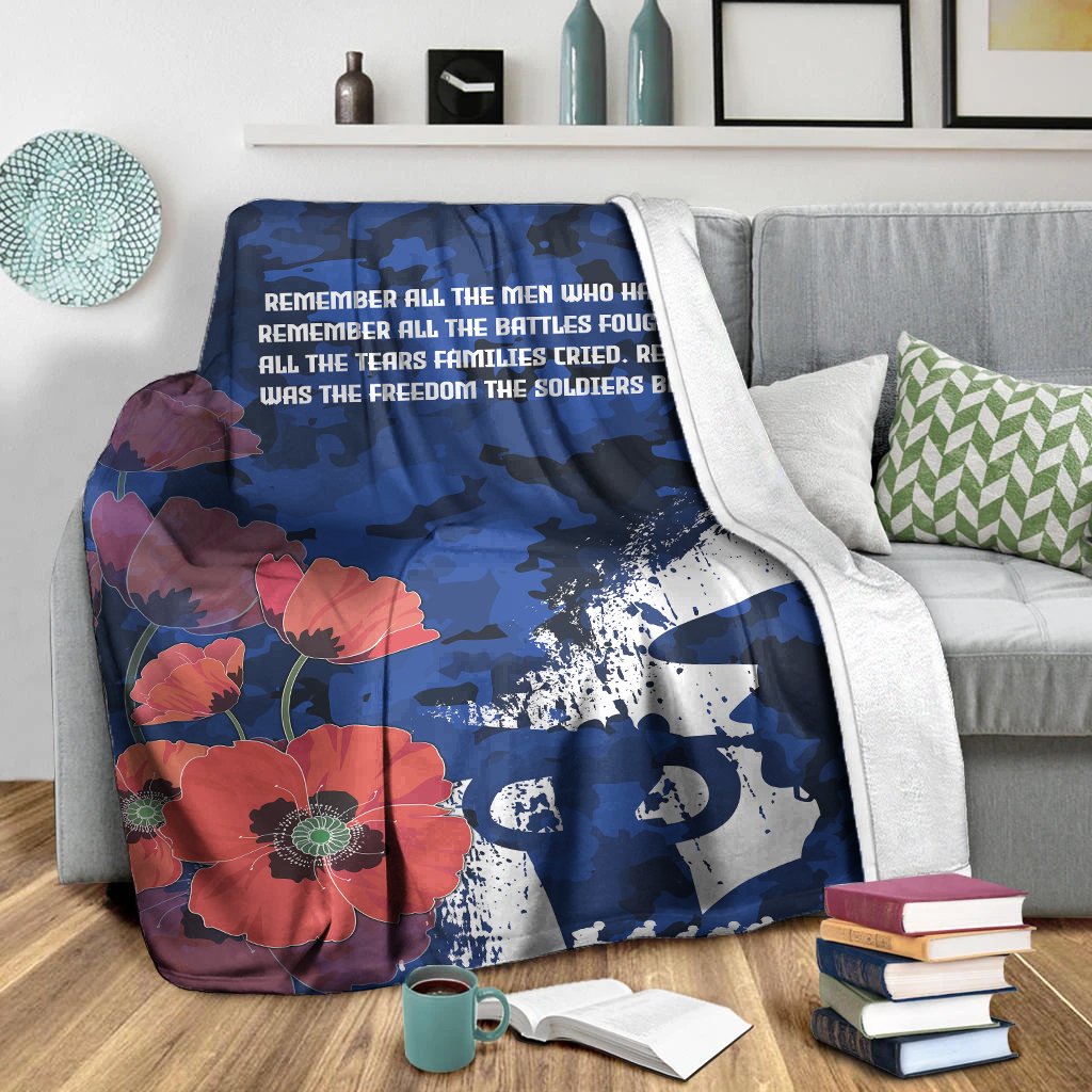 Custom ANZAC Premium Blanket - ANZAC Day 2021 - Vibe Hoodie Shop
