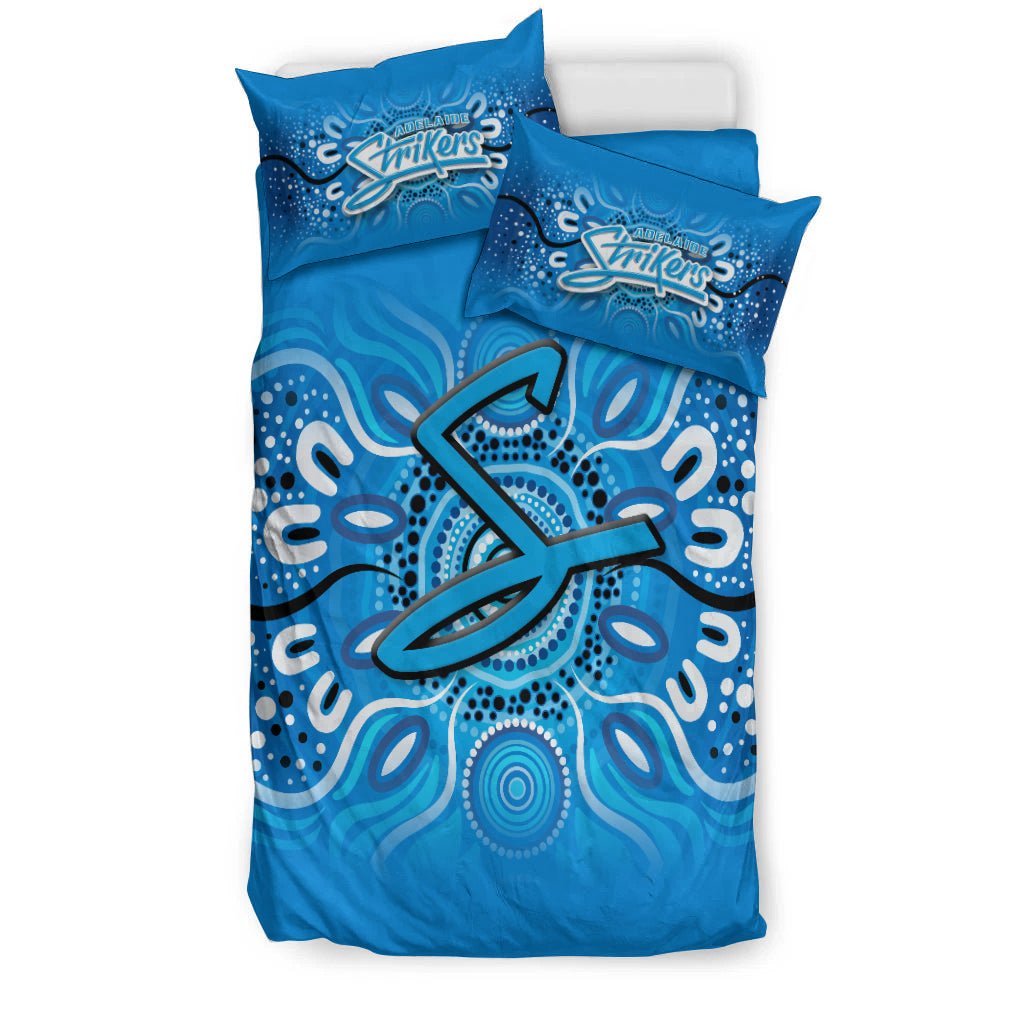 Adelaide Strikers Aboriginal Cricket 2022 Bedding Set - - Vibe Hoodie Shop