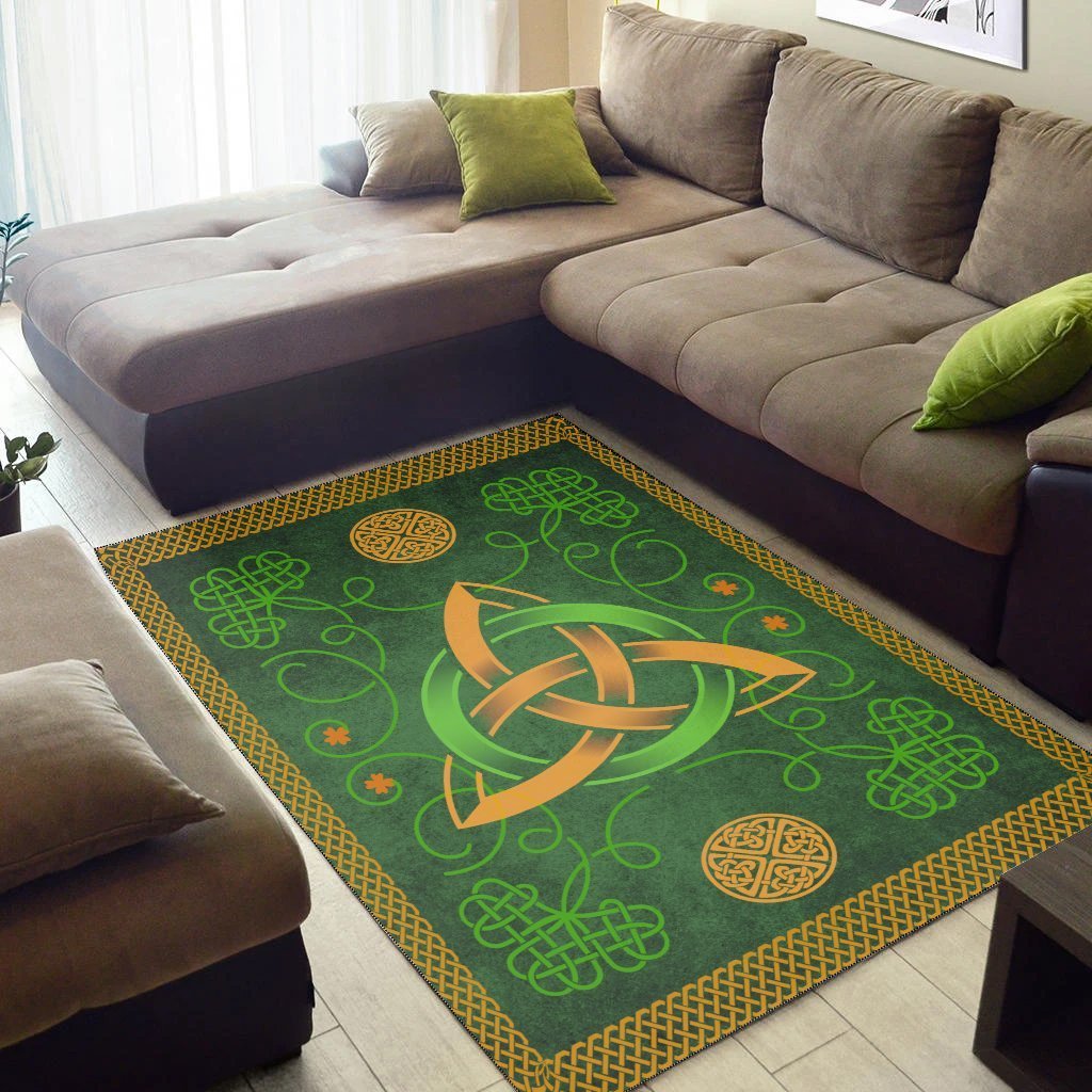 Celtic Area Rug - Celtic Triquetra Knot - Vibe Hoodie Shop