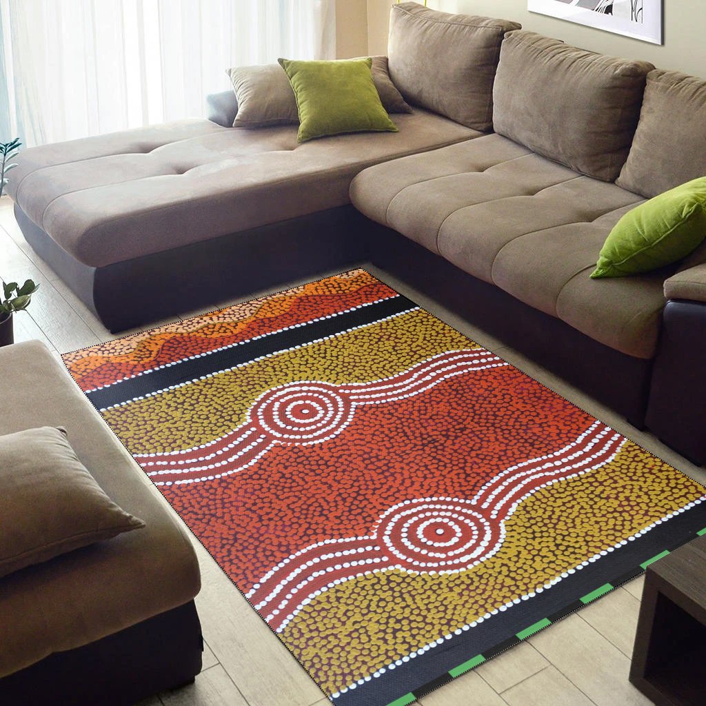 Vibe Hoodie Area Rug - Aboriginal Dot Style - RLT20 - Vibe Hoodie Shop