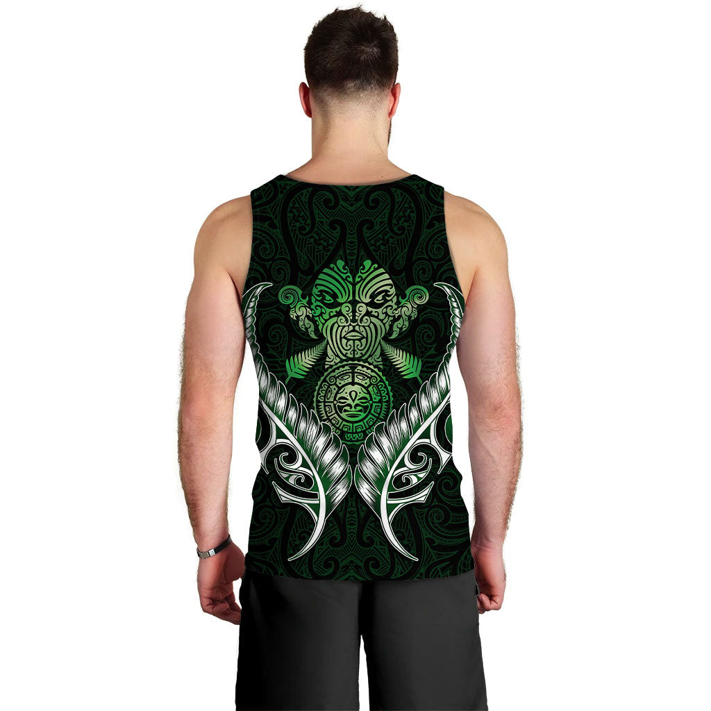 New Zealand Silver Fern Men Tank Top Green - - Vibe Hoodie Shop