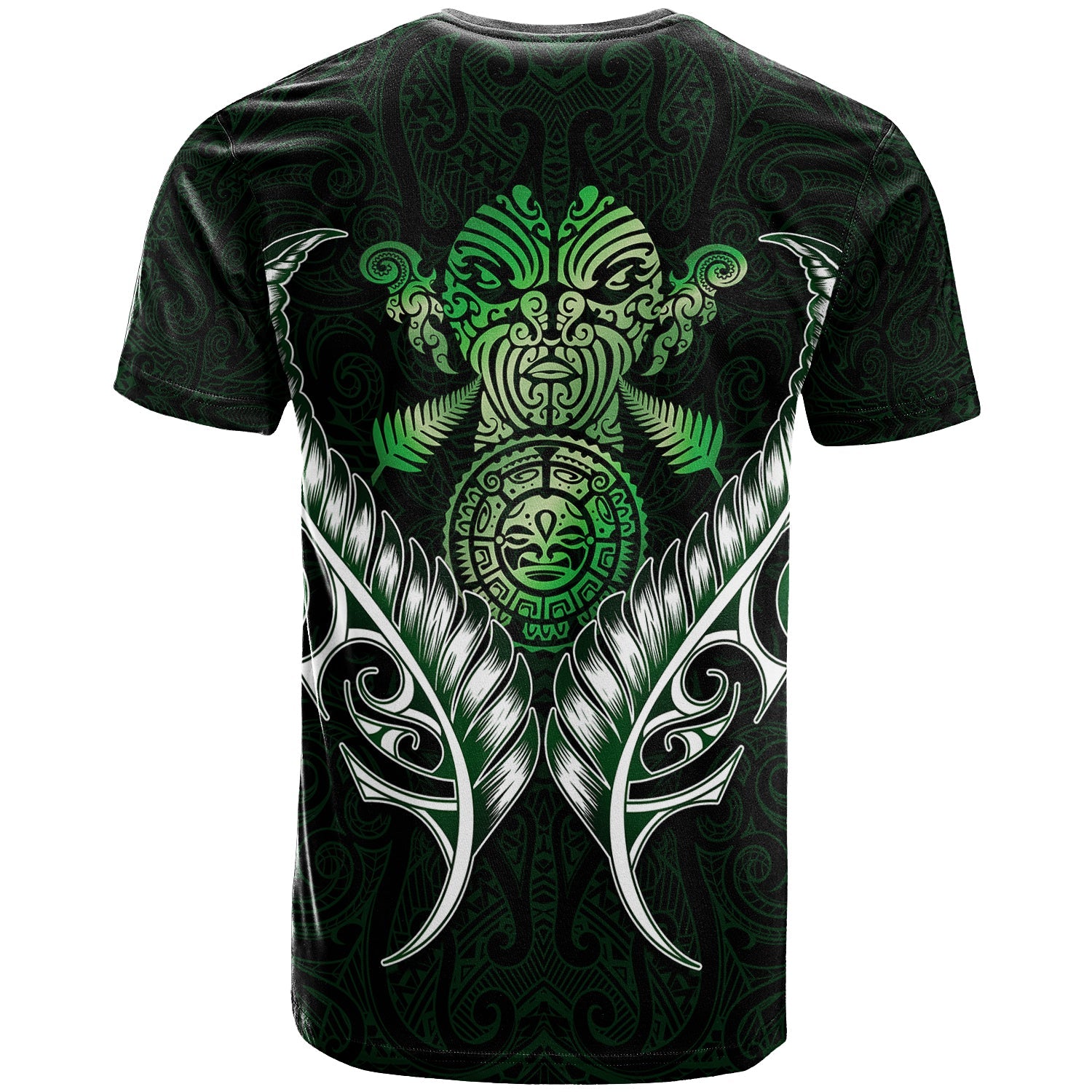 New Zealand Silver Fern T shirt Green - - Vibe Hoodie Shop