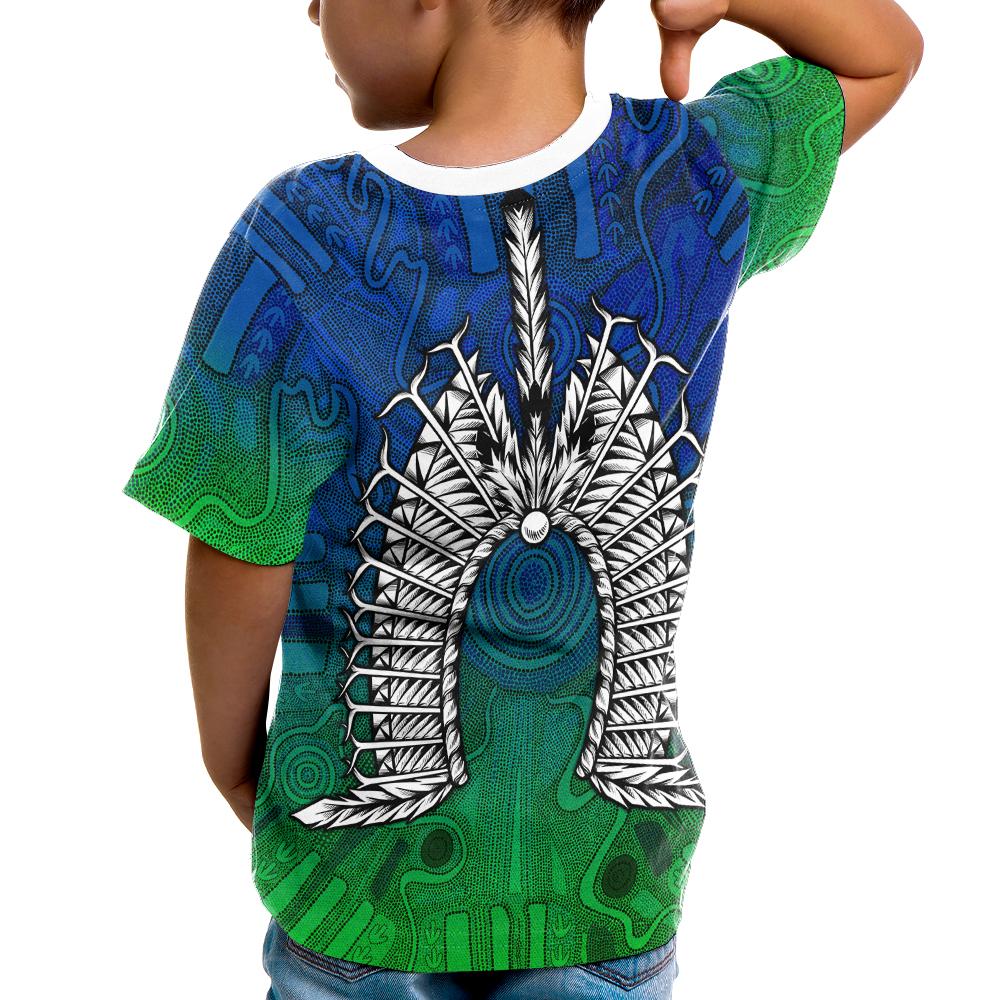 Torres Strait Islanders Kid T shirt - Dhari Mask - Vibe Hoodie Shop