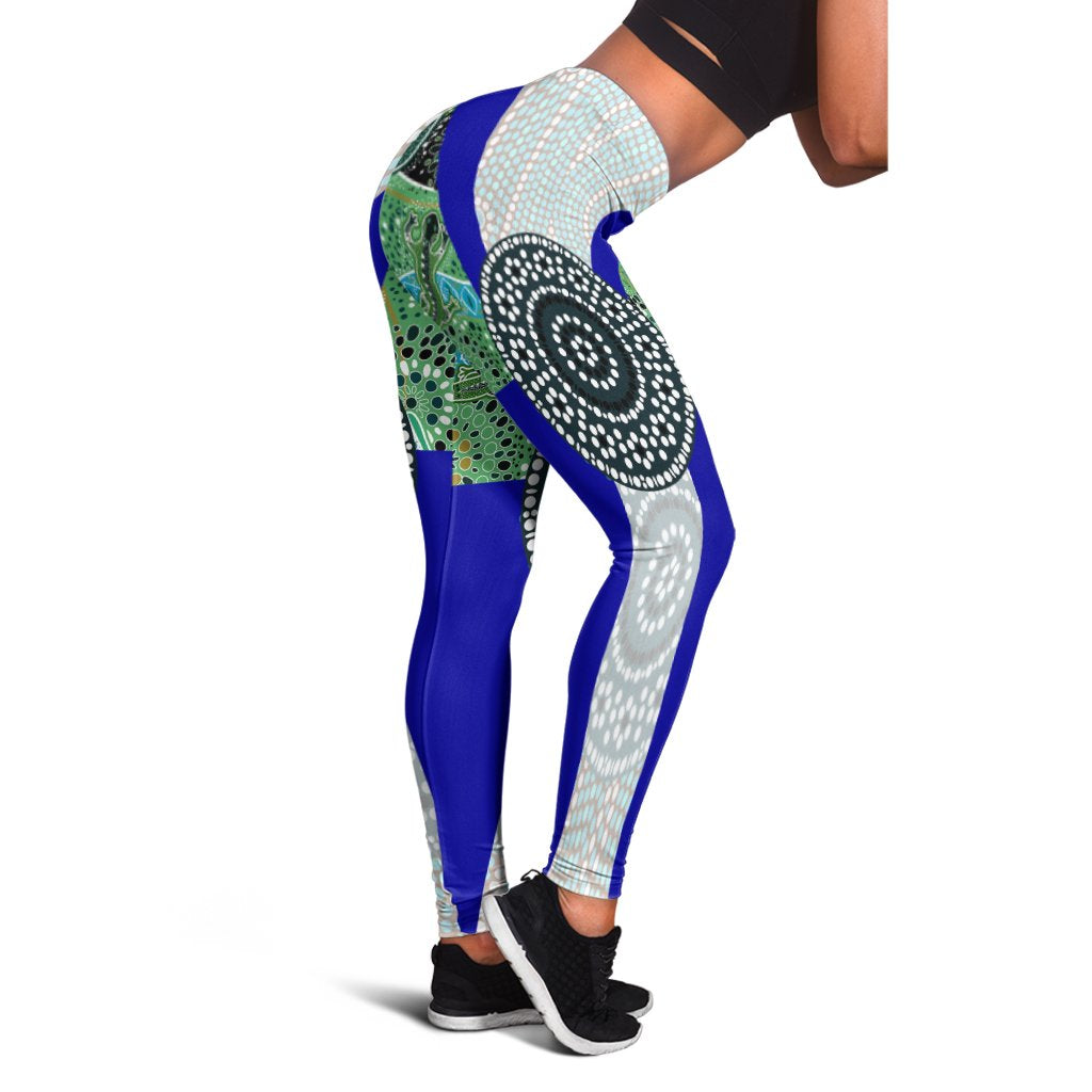 Leggings - Flag of Torres Strait Islanders - Vibe Hoodie Shop