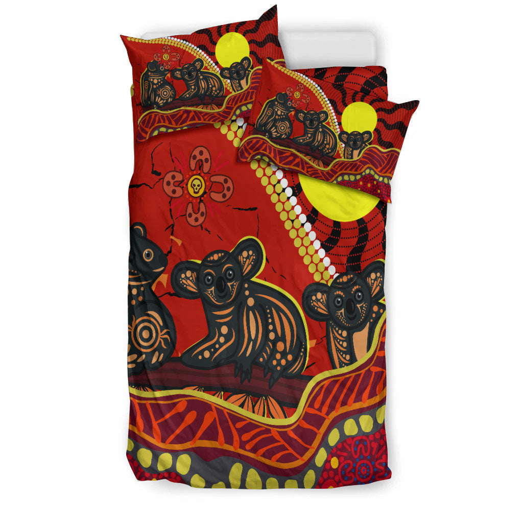 Aboriginal Koala Painting Bedding Set - - Vibe Hoodie Shop