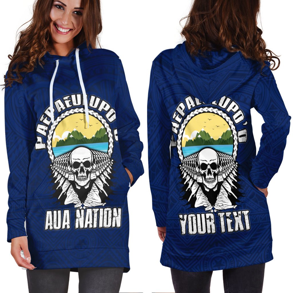 American Samoa Custom Personalised Women's Hoodie Dress - Paepaeulupo'o Aua (Ver 2) - Vibe Hoodie Shop