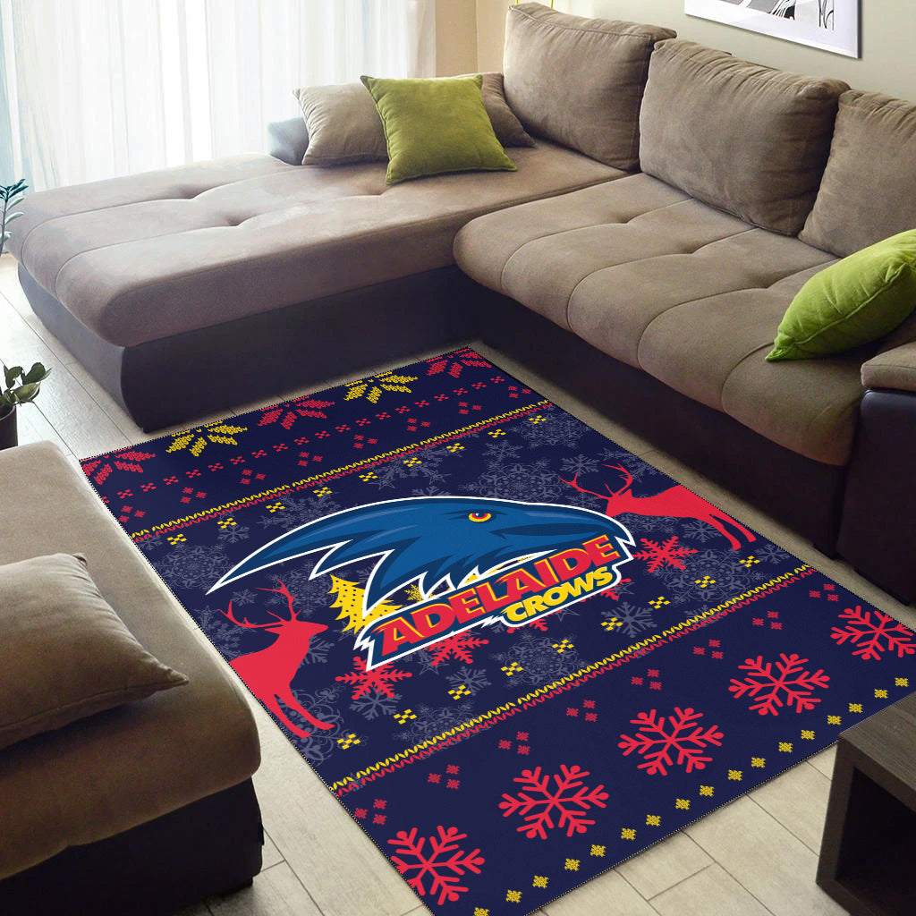 Adelaide Crows Area Rug - Christmas Ugly Style - - Vibe Hoodie Shop