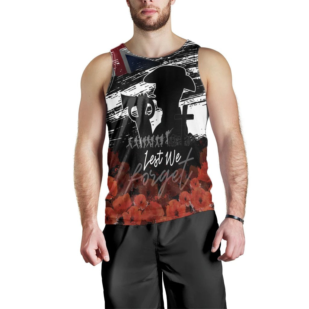 ANZAC Day Men's Tank Top - Remembrance ANZAC - Vibe Hoodie Shop