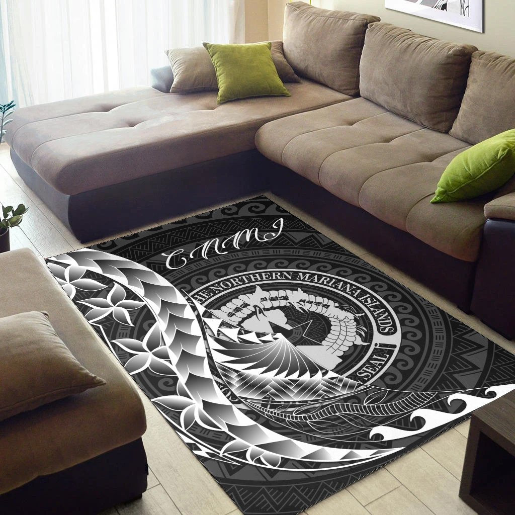 Northern Mariana Islands Area Rug - Polynesian Pattern Style - Vibe Hoodie Shop