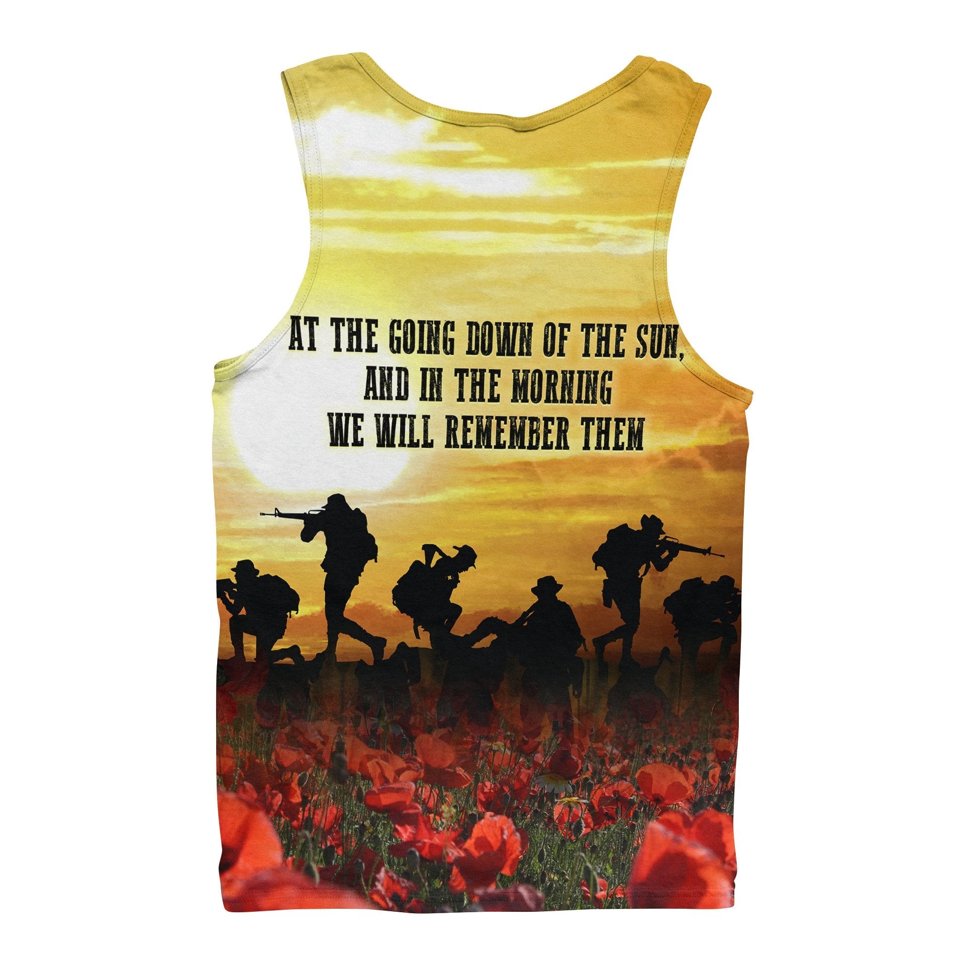 ANZAC Men's Tank Top - Australian and New Zealand Army Corps - Vibe Hoodie Shop