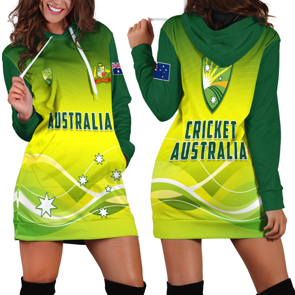 Cricket Australia Hoodie Dress Simple Style - Vibe Hoodie Shop