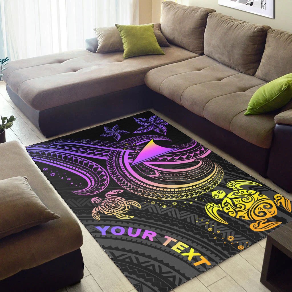 Tokelau Custom Personalised Area Rug - Pink Turtle - Vibe Hoodie Shop