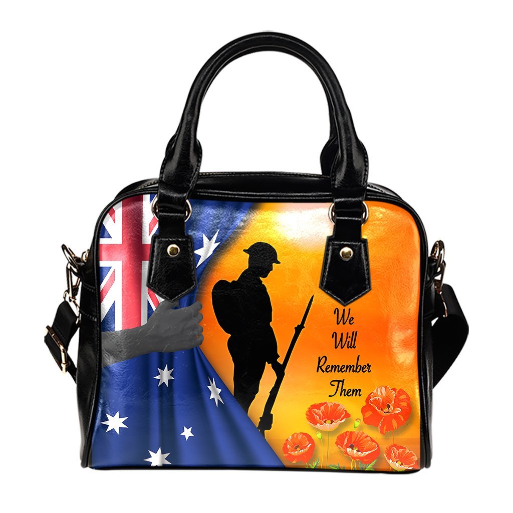 ANZAC Shoulder Handbag - We Will Remember Them Ver02 - Vibe Hoodie Shop