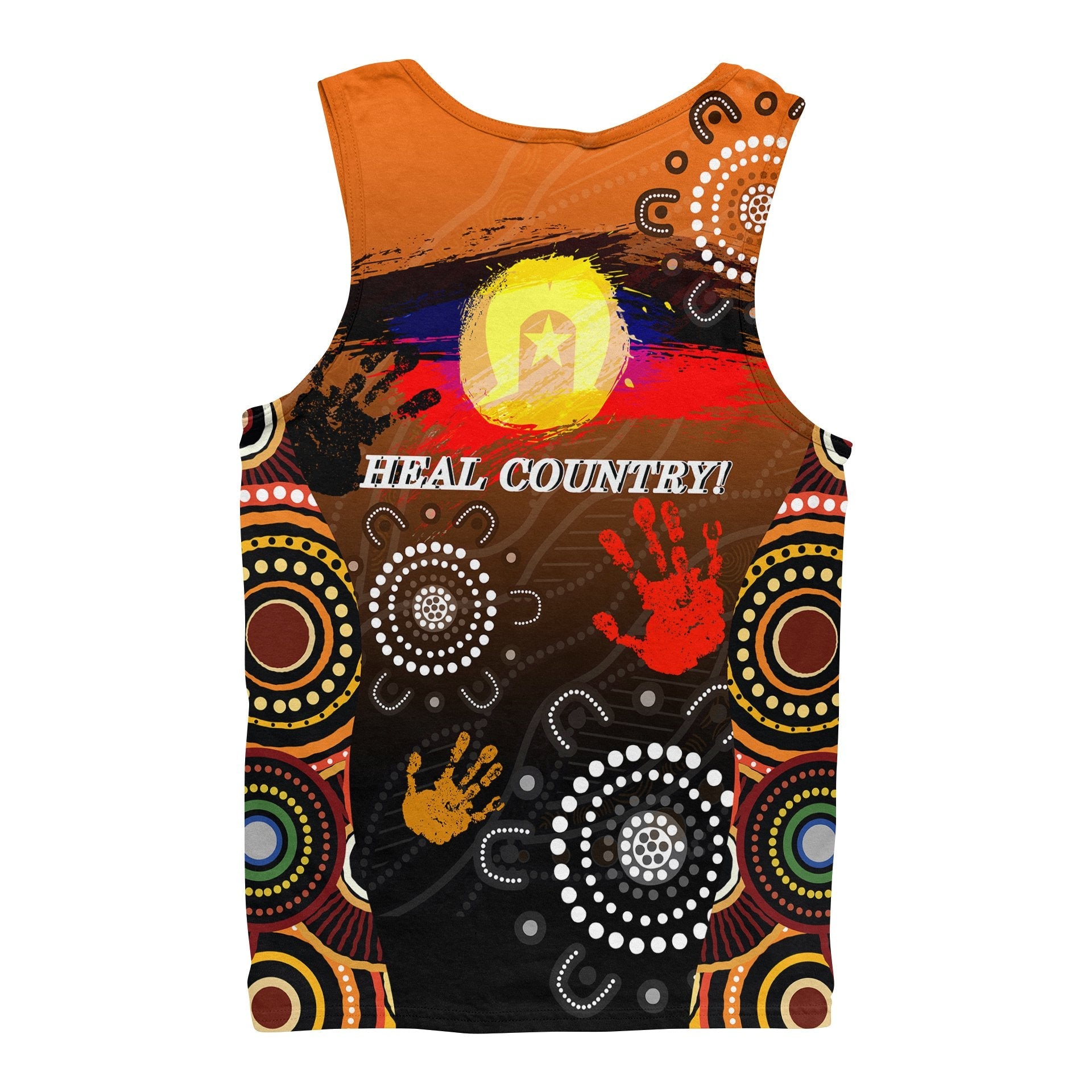 NAIDOC Men's Tank - Heal Country 2021 - Vibe Hoodie Shop