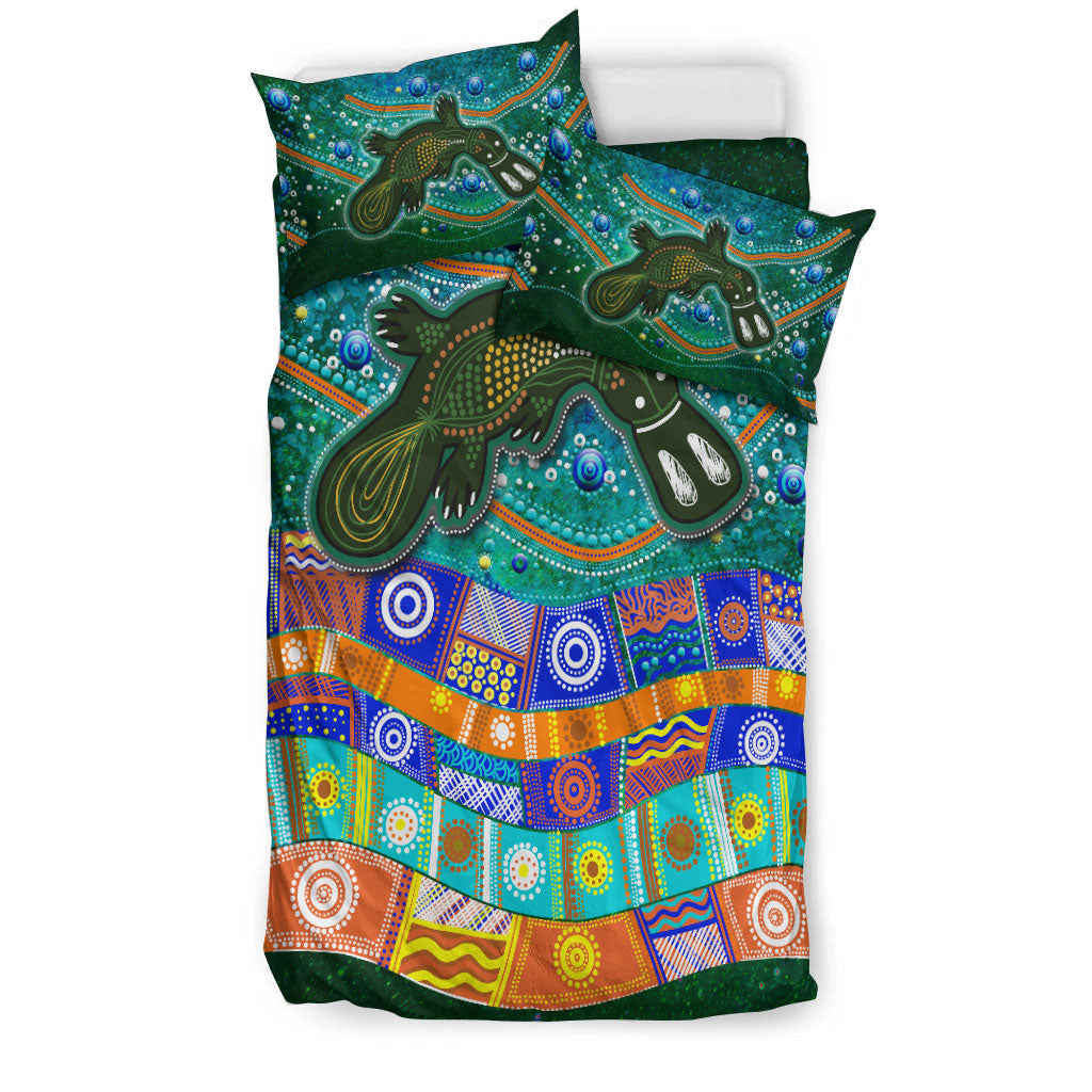 Aboriginal Platypus Painting Bedding Set - - Vibe Hoodie Shop