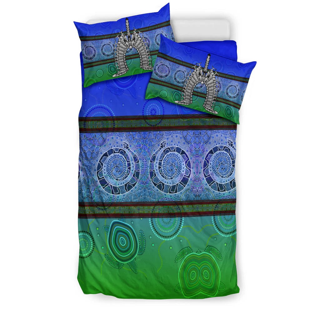 Bedding Set - Turtle With Dhari Mask Snake Patterns - - Vibe Hoodie Shop