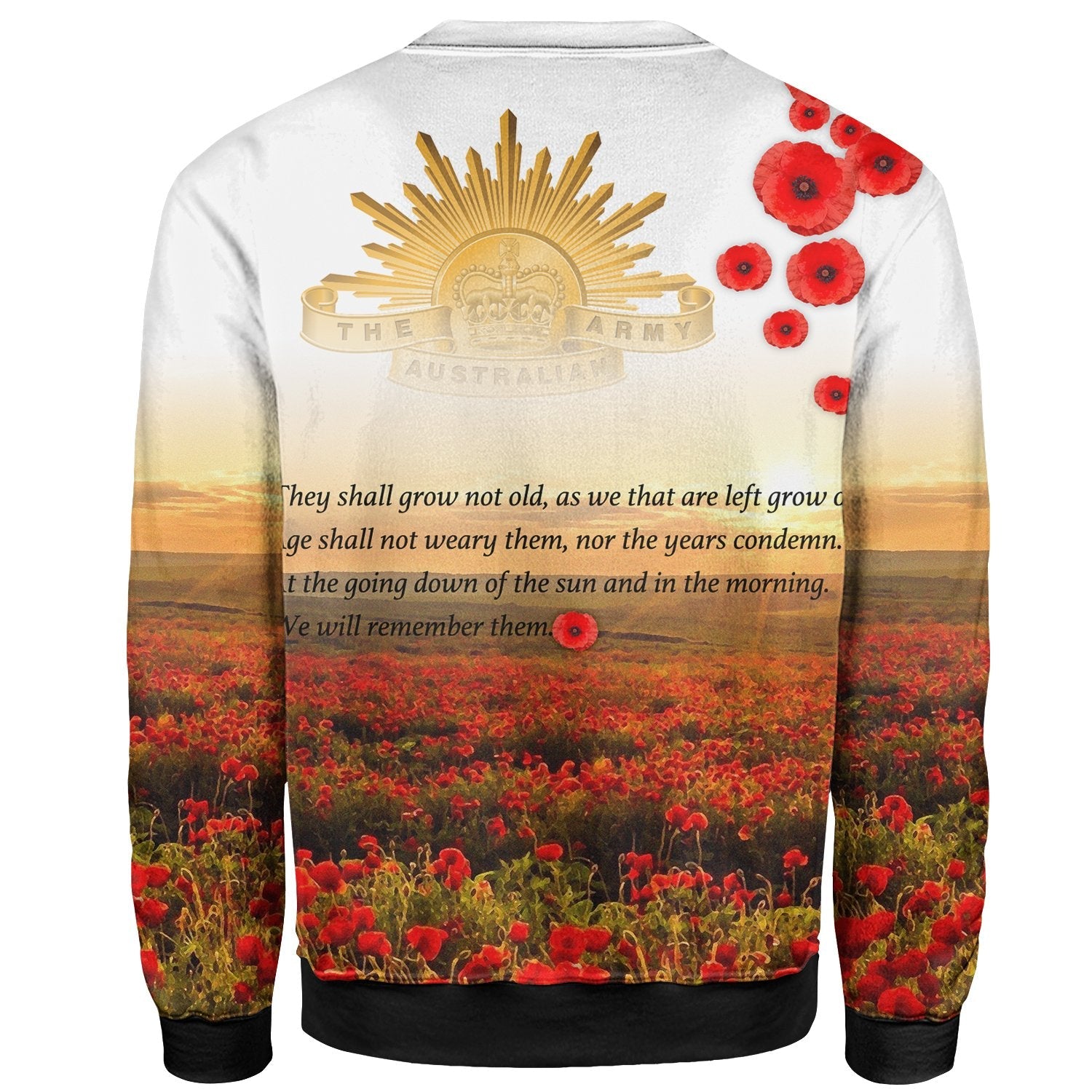 ANZAC Day 2021 Sweatshirt - We Will Remember Them - Vibe Hoodie Shop