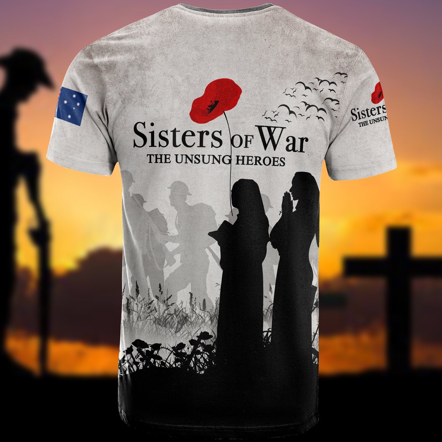 ANZAC Day T shirt - Sisters Of War - Vibe Hoodie Shop