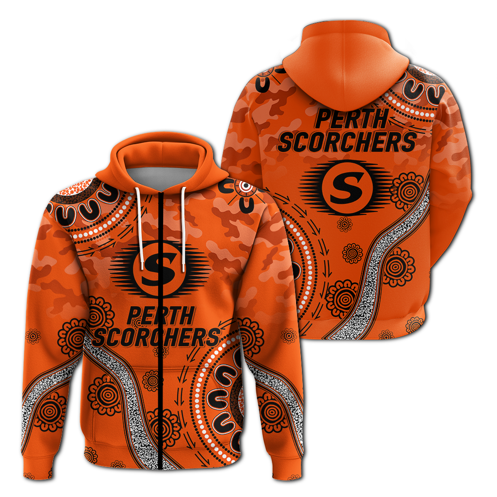 Perth Scorchers ANZAC Day Aboriginal Hoodie - LT12 - Vibe Hoodie Shop