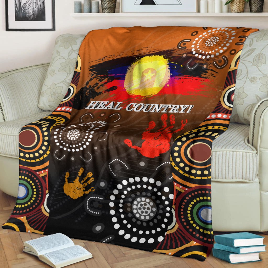 NAIDOC Premium Blanket - Heal Country 2021 - Vibe Hoodie Shop