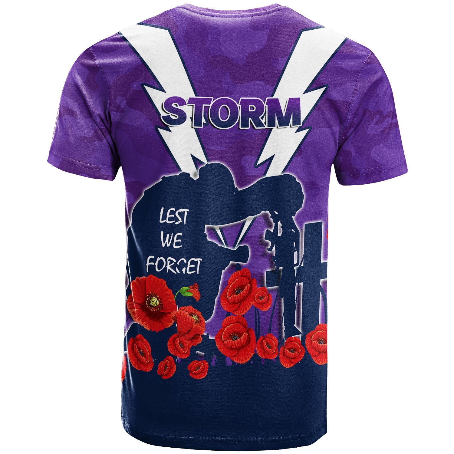 Melbourne Storm ANZAC Day Camo T shirt - - Vibe Hoodie Shop