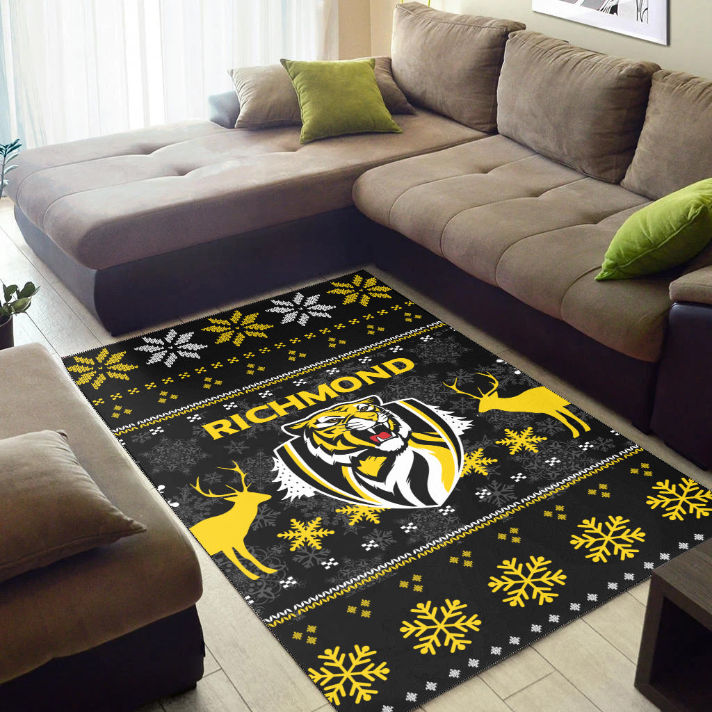 Richmond Football Club Area Rug - Christmas Ugly Style - - Vibe Hoodie Shop