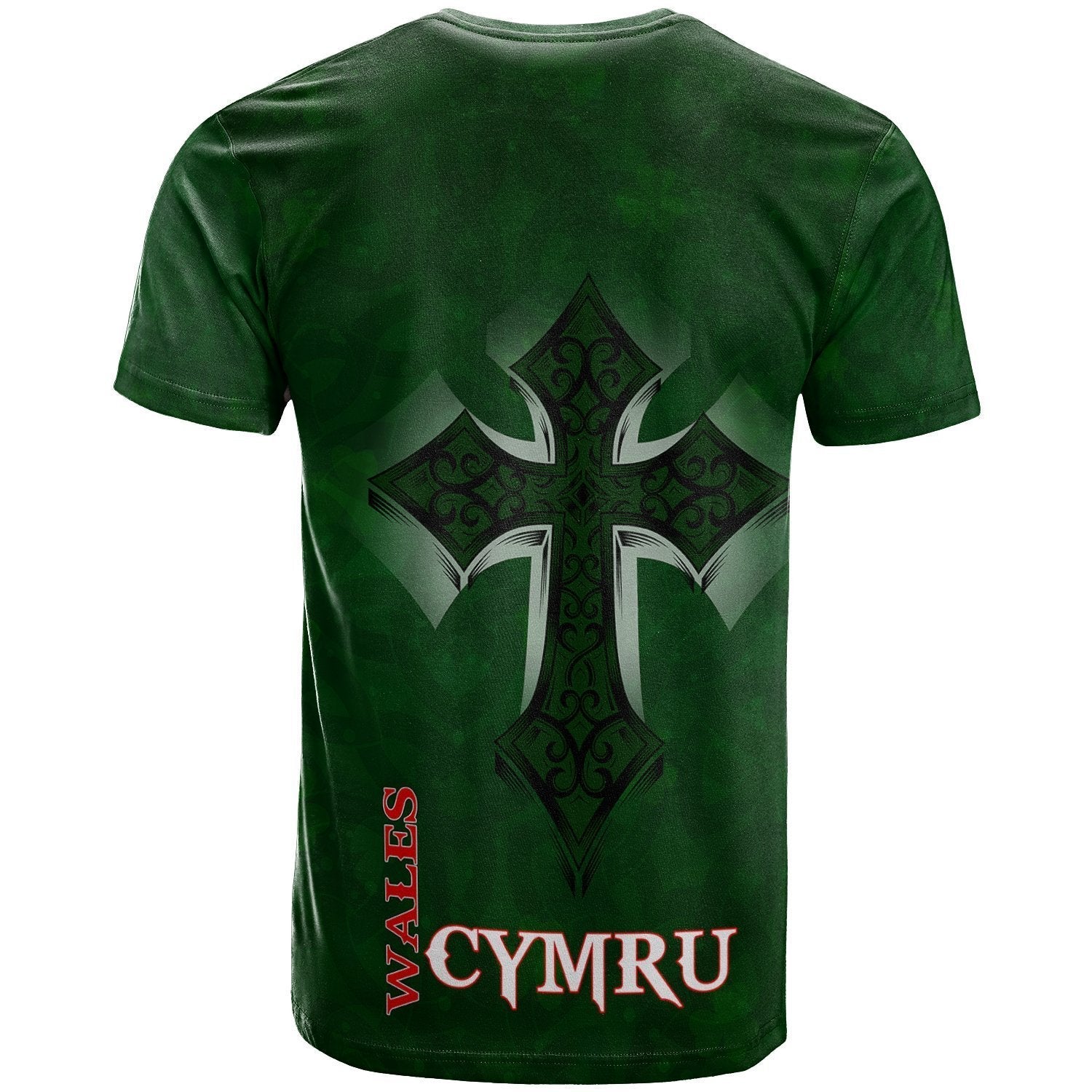 Wales T shirt - Wales Cymru Celtic Cross - Vibe Hoodie Shop