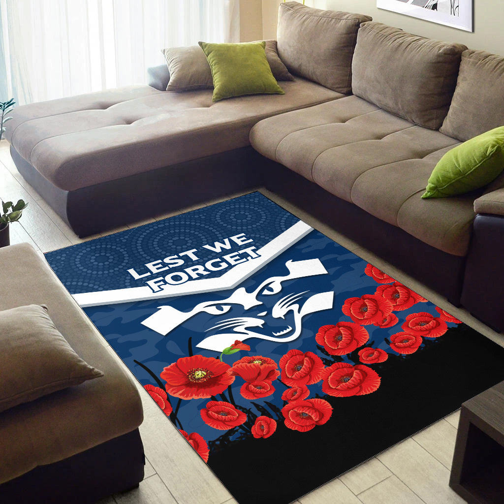 Geelong Cats ANZAC Day Area Rug - Indigenous Art - - Vibe Hoodie Shop