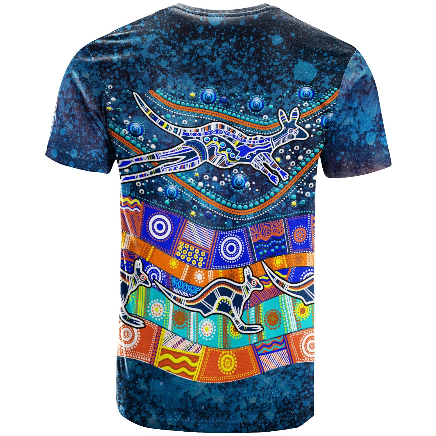 Australia Indigenous T shirt - Dot Painting Art - - Vibe Hoodie Shop