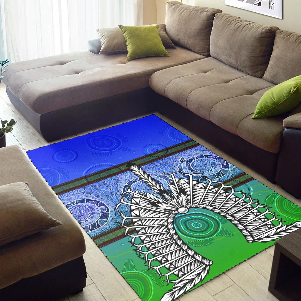 Area Rug - Turtle With Dhari Mask Snake Patterns - - Vibe Hoodie Shop