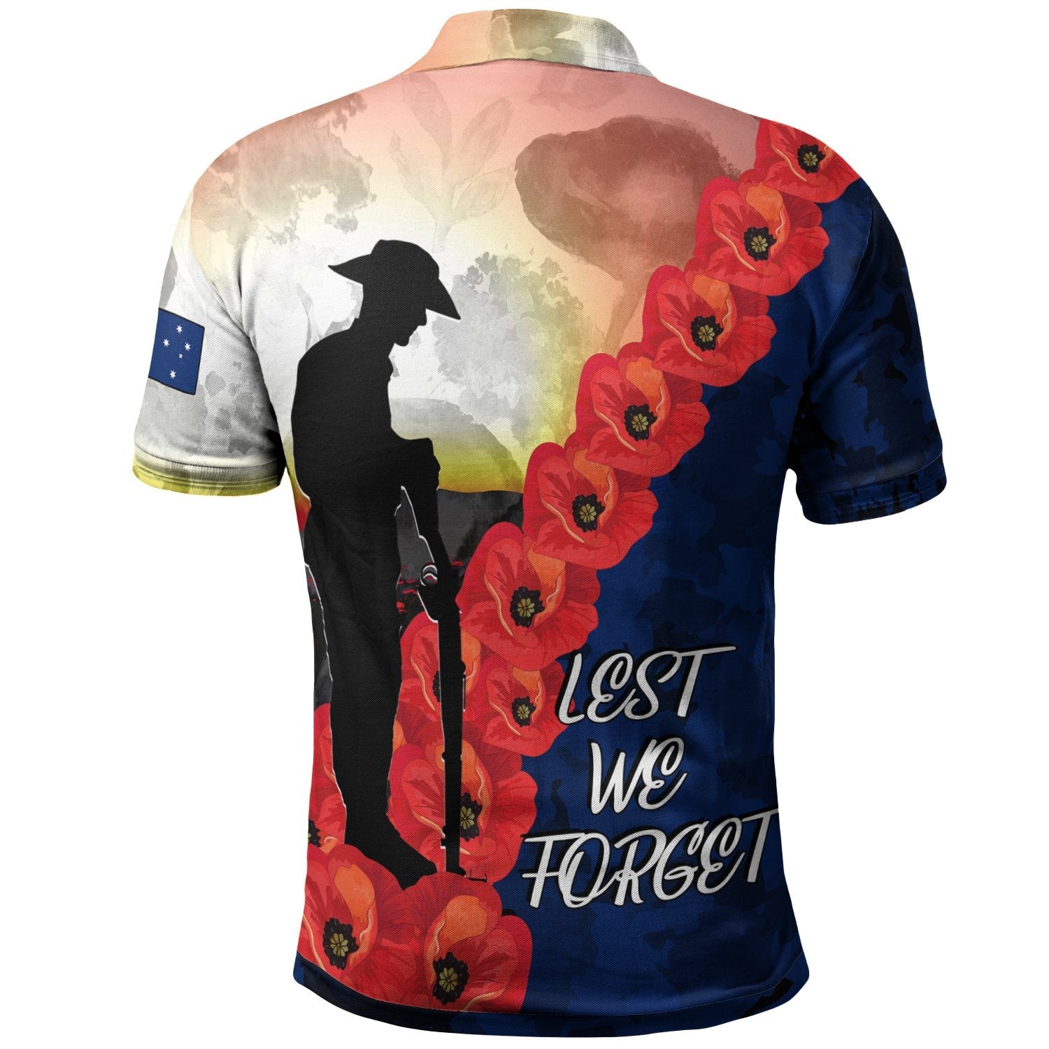 ANZAC Lest We Forget Polo Shirts - All Gave Some, Some Gave All - - Vibe Hoodie Shop