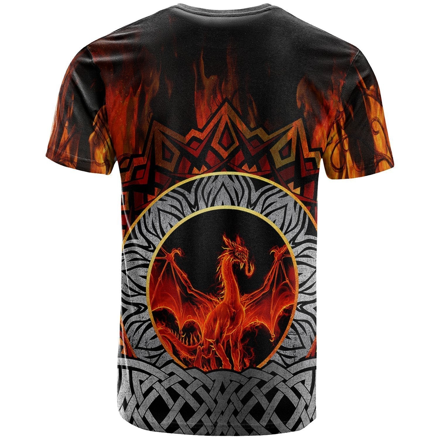 Celtic Dragon T shirt - Fire Dragon - Vibe Hoodie Shop